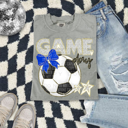 Soccer bow drop down menu