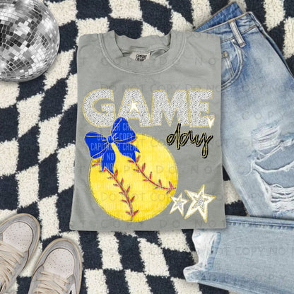 Softball bow drop down menu