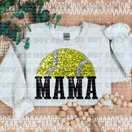 Mama tennis glitter