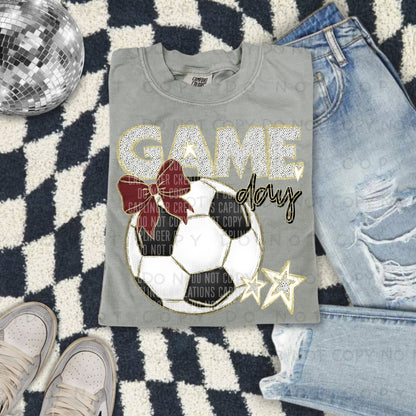Soccer bow drop down menu