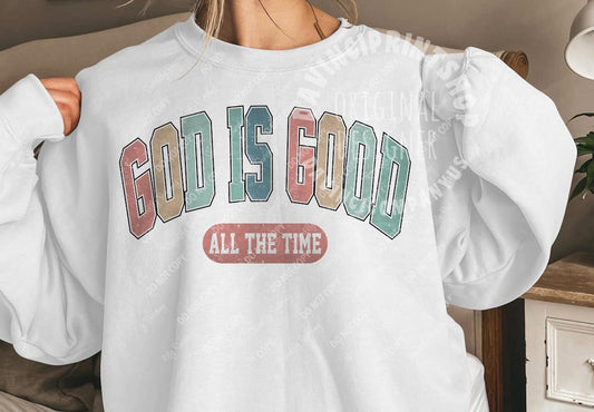 God is Good All the Time sparkly Religious shirts