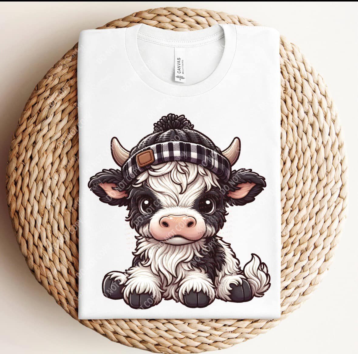 Plaid Highland cow Winter shirts