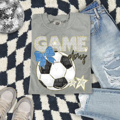 Soccer bow drop down menu