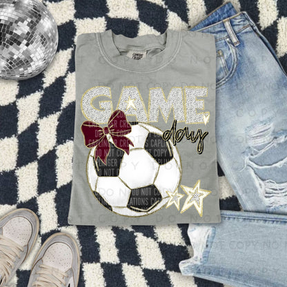 Soccer bow drop down menu