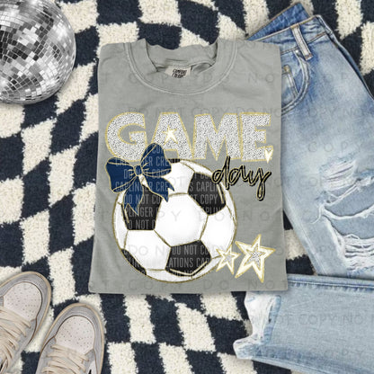 Soccer bow drop down menu