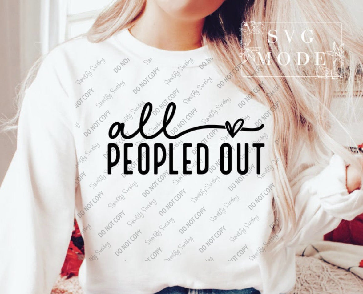 All peopled out tee