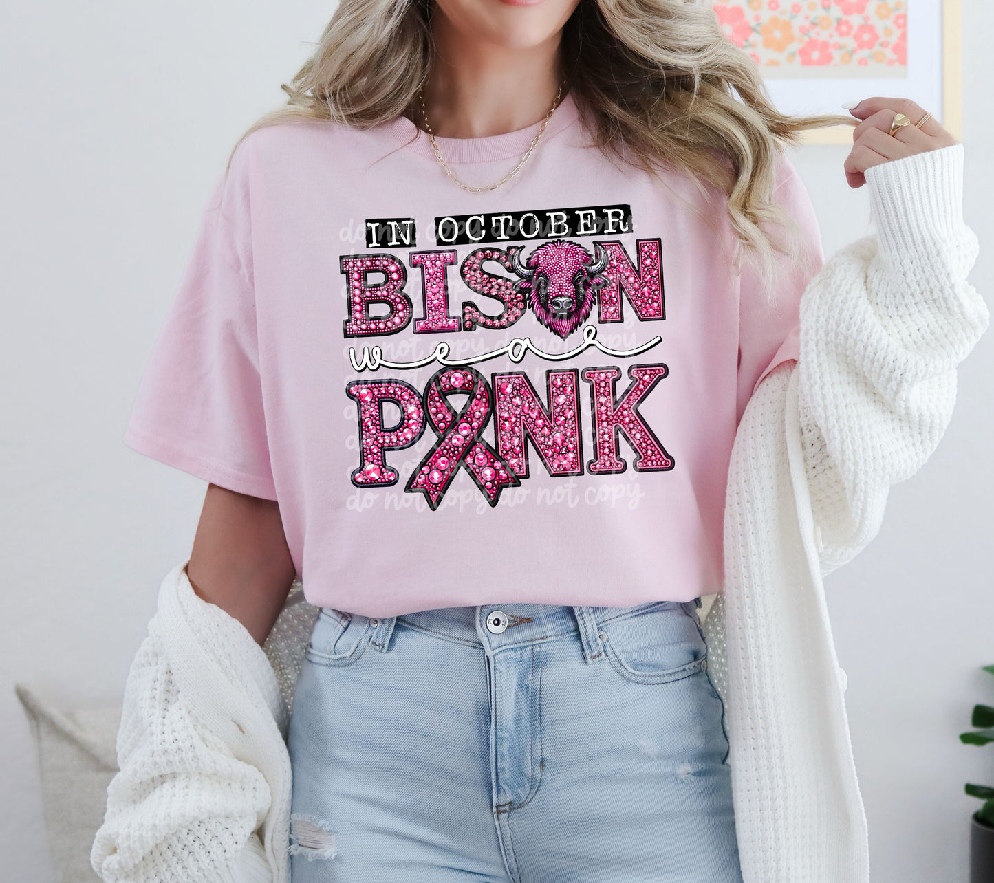 In October Bison wear pink