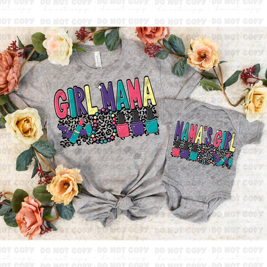 Girl Mama Mama's Girl Mommy and me Shirts