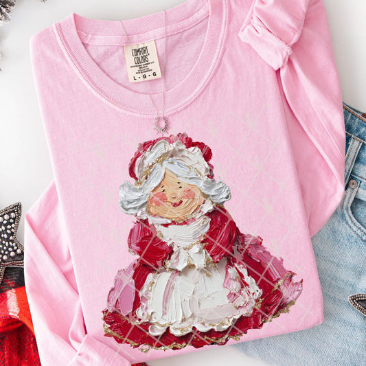 Hand painted Mrs. Claus