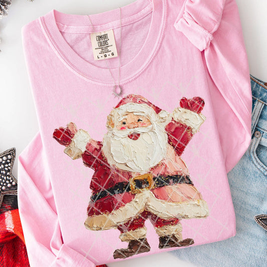 Hand painted Jolly Santa
