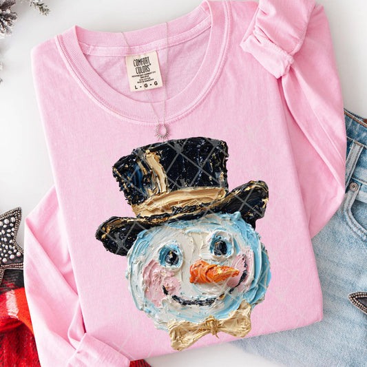 Hand painted Snowman face