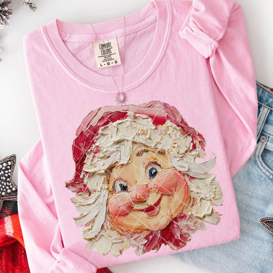 Hand painted Mrs. Claus face
