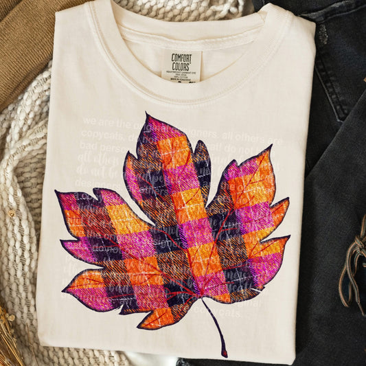 Plaid leaf