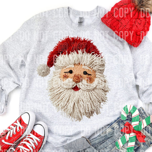 Faux yarn Santa