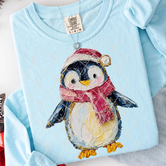 Hand painted penguin