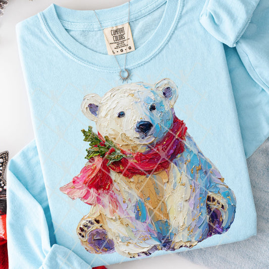 Hand painted Polar bear