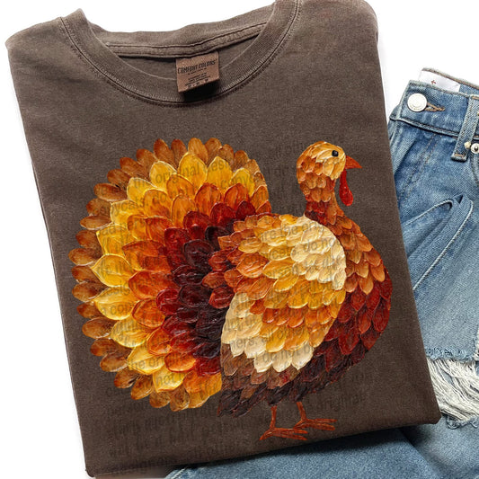 Hand painted turkey