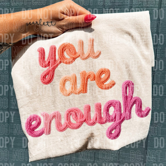 faux yarn you are enough