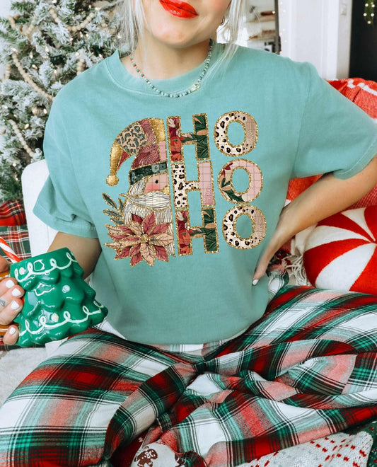 Patchwork 1/2 santa ho ho ho