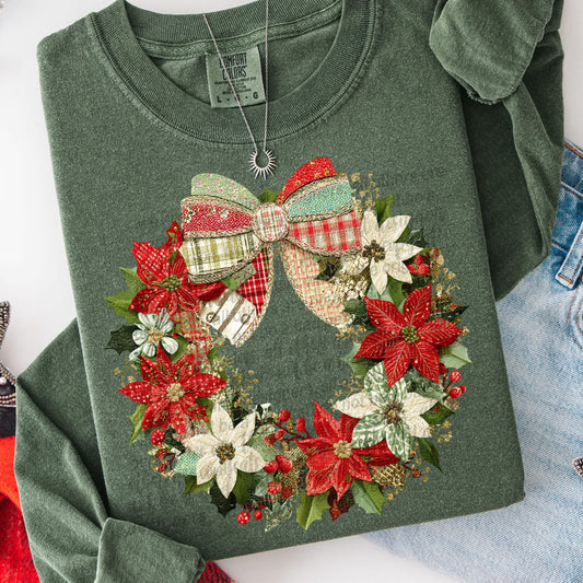 Patchwork wreath