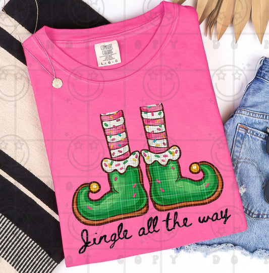 Jingle all the way elf legs