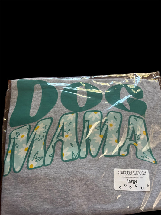 Dog Mama gildan softstyle heather gray