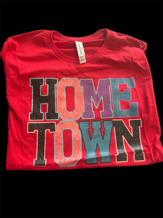 Home town bella canvas red