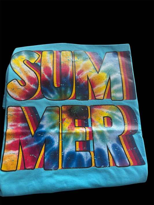 Summer bella canvas aqua