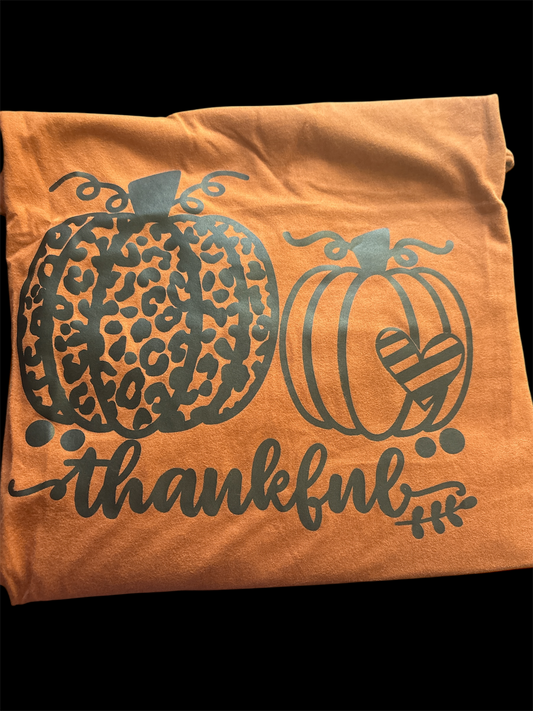 Pumpkin outline thankful george brand long sleeve