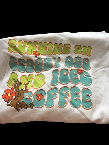 Running on iced coffee crewneck