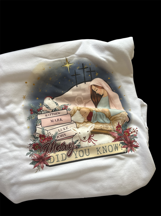 Mary did you know crewneck