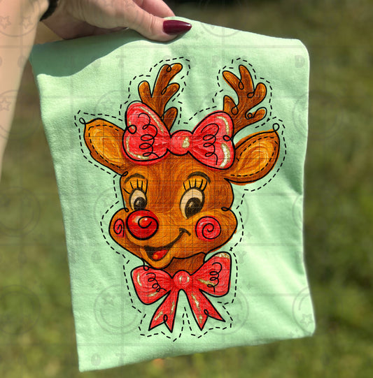 Reindeer with bow