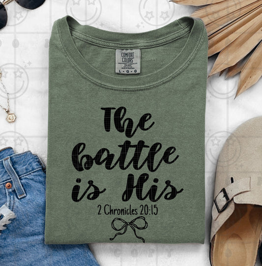 The battle is His