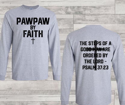 By faith dad (drop down menu)