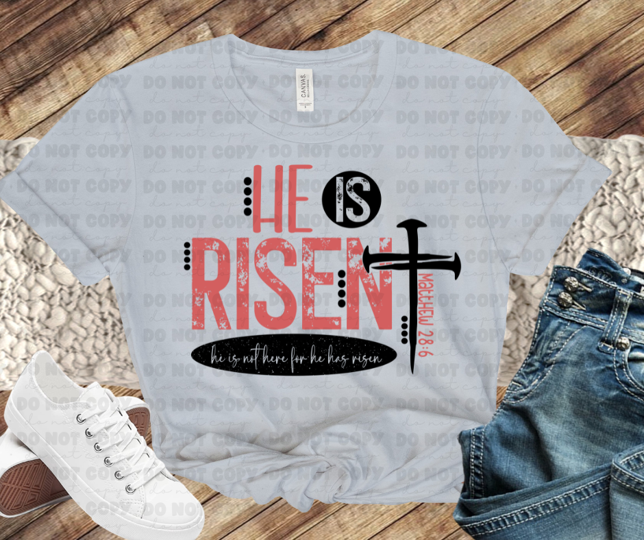 He is Risen(cross) Religious shirts