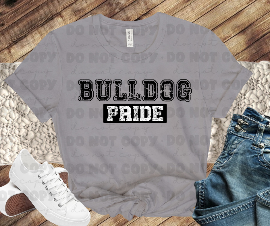 Bulldog Pride Grunge