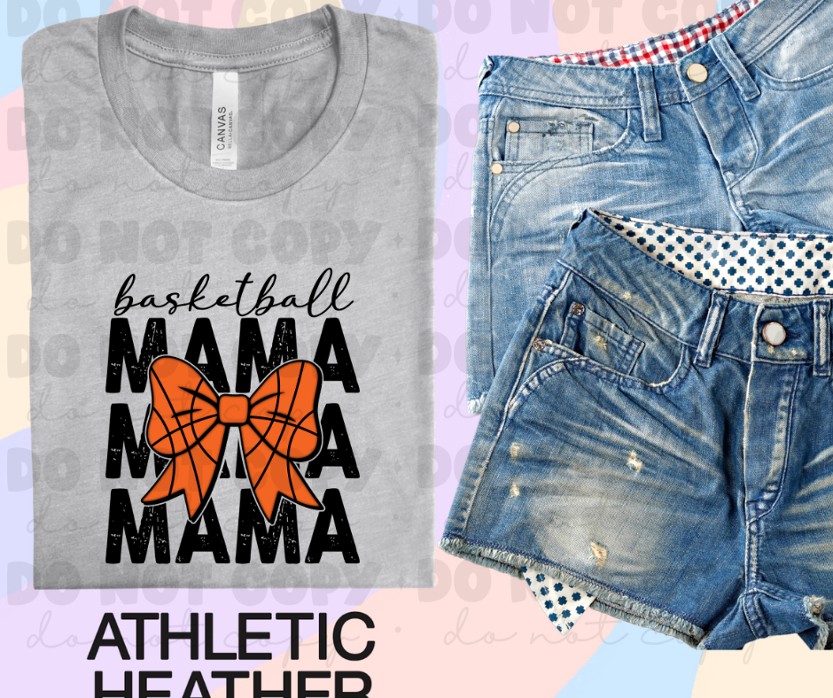 Basketball Mama stacked with Bow