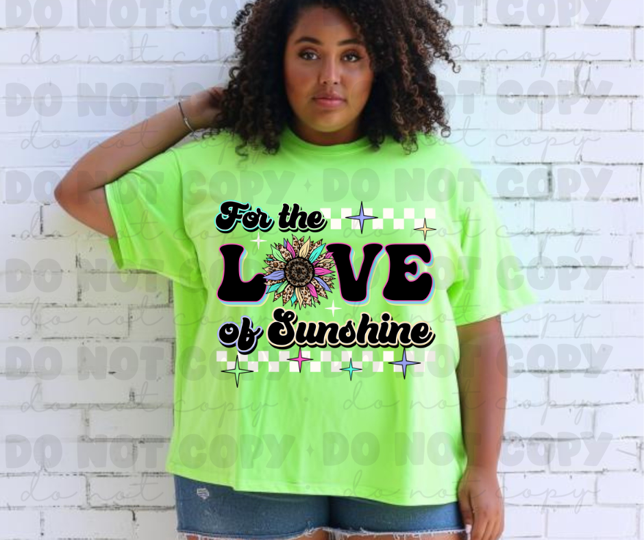 For the love of sunshine