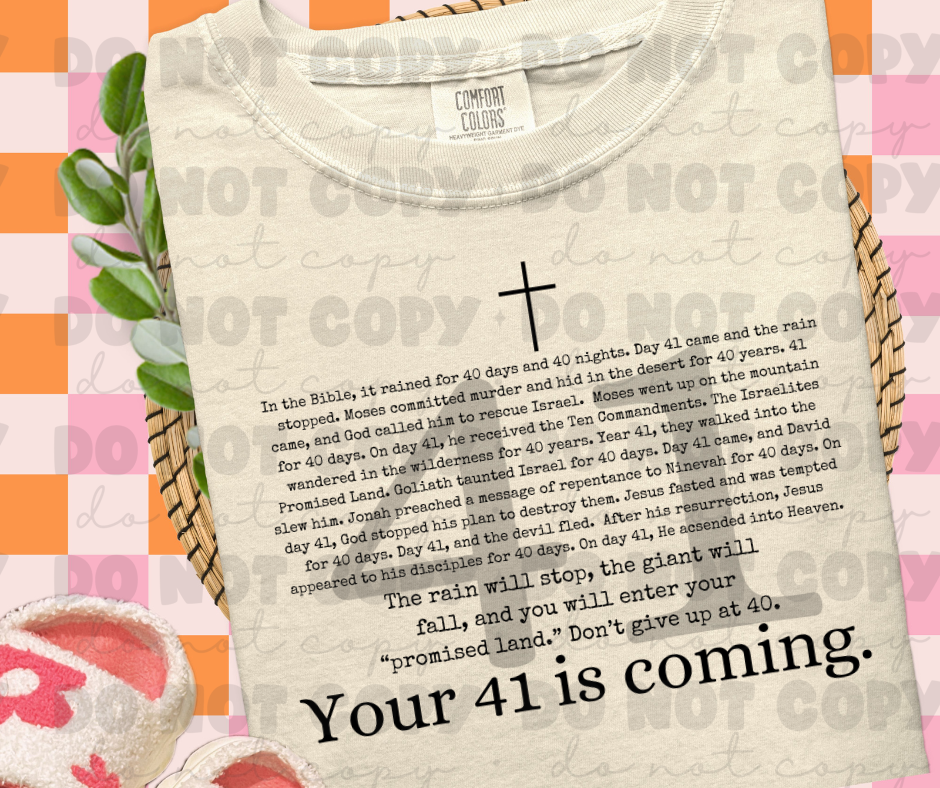 Your 41 is coming