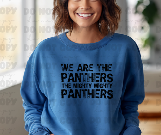 We are the panthers the mighty panthers