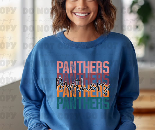 Panthers stacked multi color
