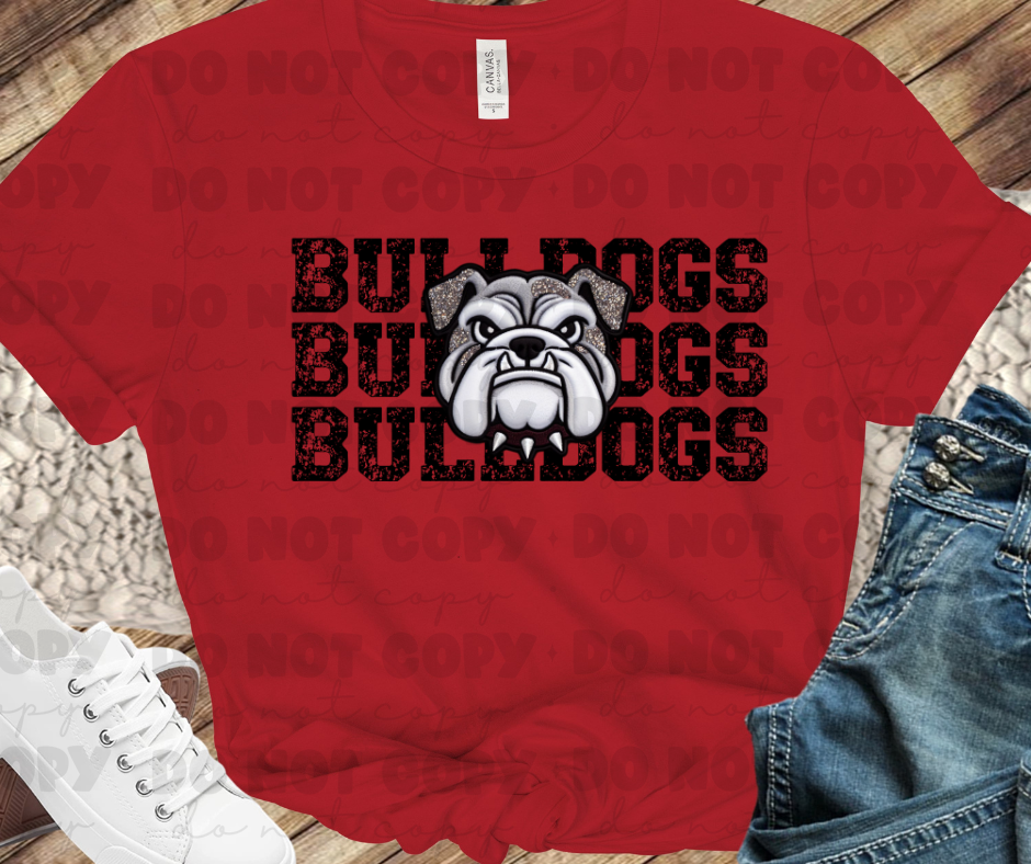 Bulldogs Stacked Head