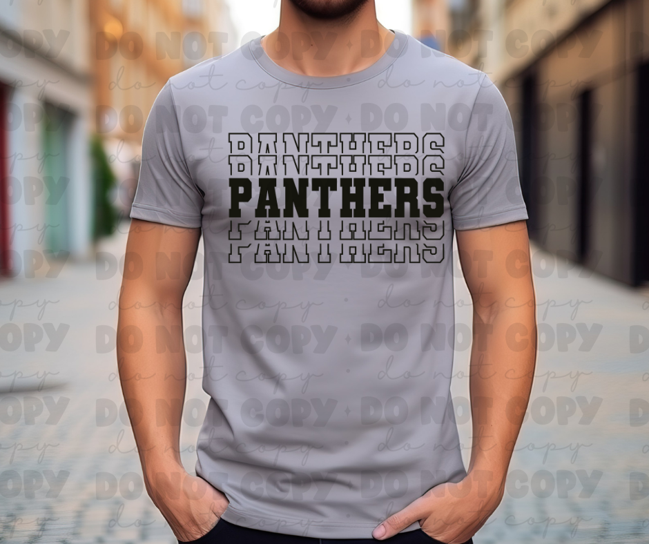 Panthers stacked black