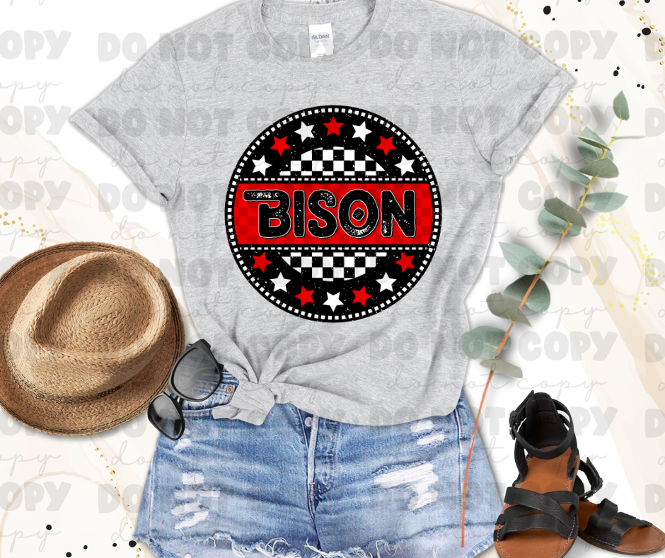 Bison Circle Red