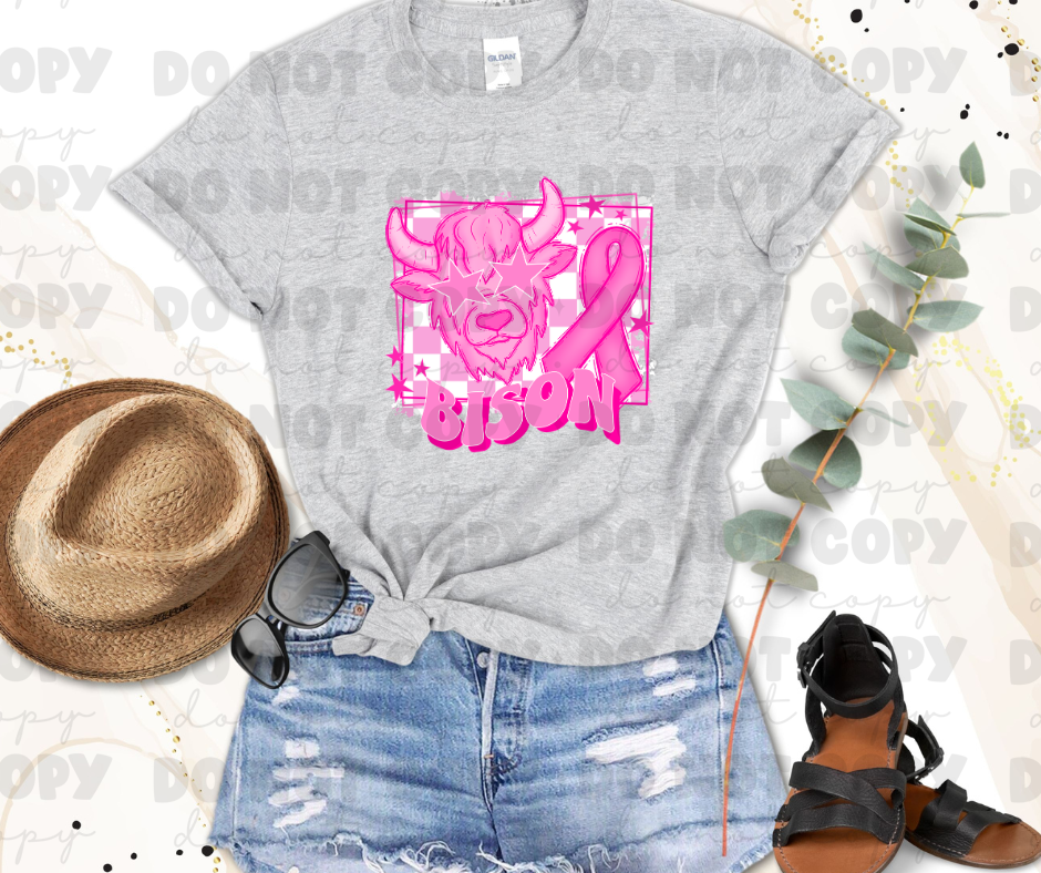 Bison Pink Ribbon