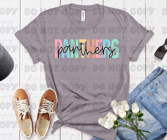 Panthers pastel double lines