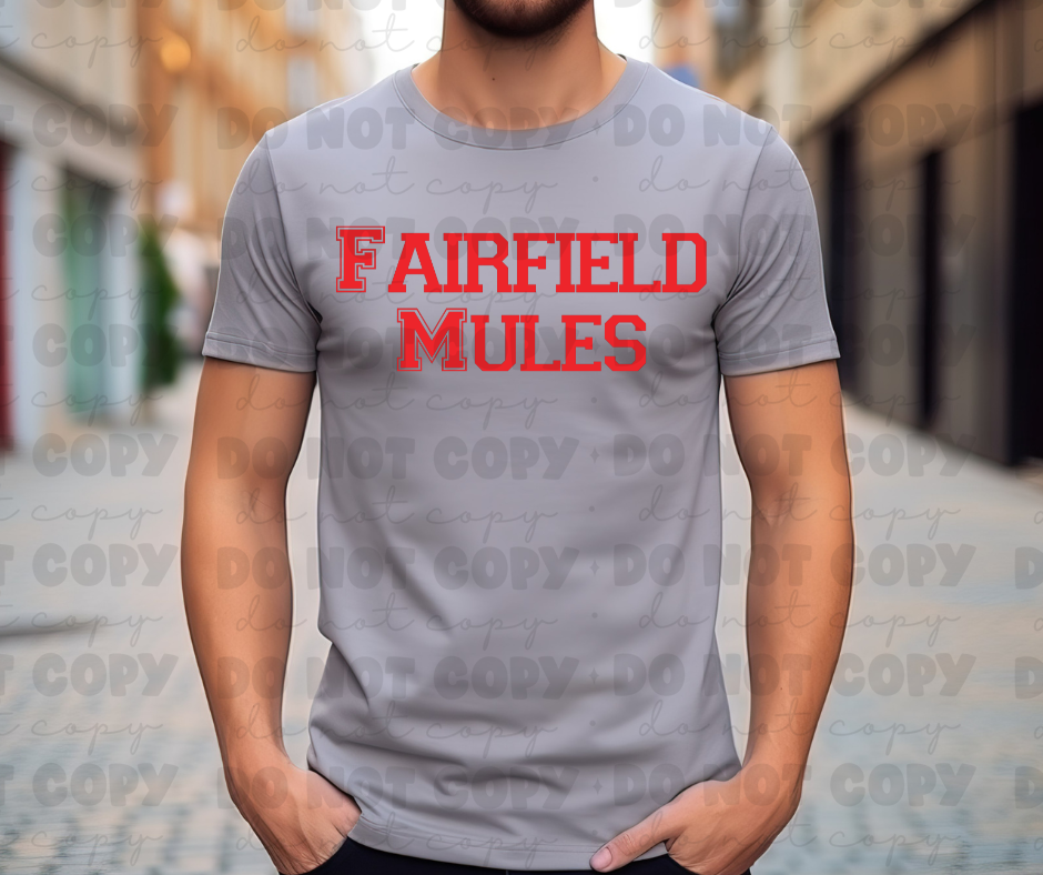 fairfield Mules red