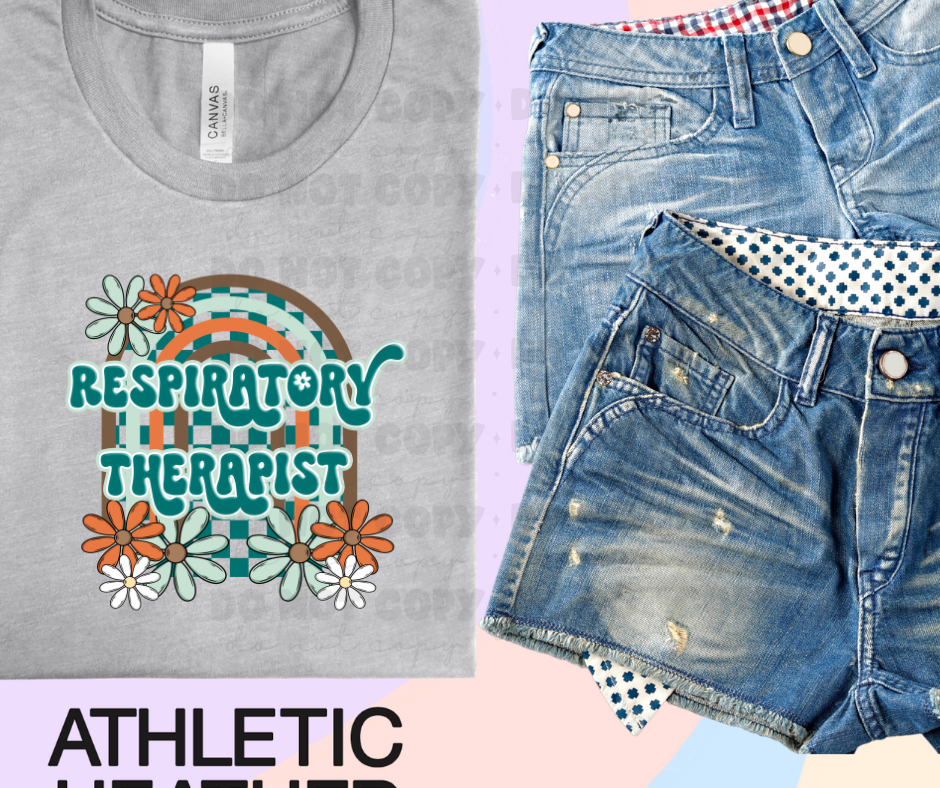 Respiratory Therapist with flowers