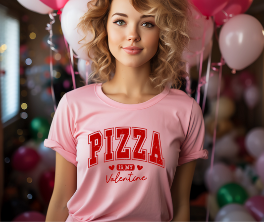 Pizza is my Valentine (red)