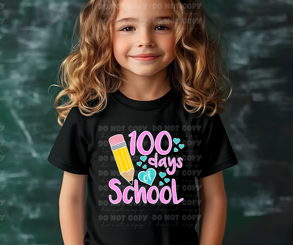 100 days of school pencil